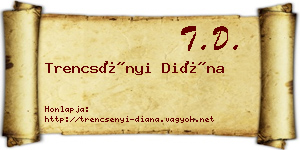 Trencsényi Diána névjegykártya
