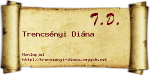 Trencsényi Diána névjegykártya